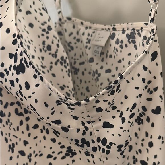 A New Day Black and White Spotted Women's Cami with Lace Trim - Picture 6 of 6